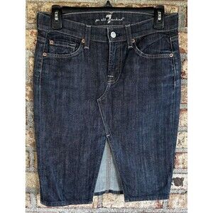 Seven 7 For All Mankind Roxy Denim Fitted Pencil Sli Women's Size 25